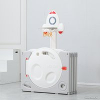 Игровой манеж UNIX kids SUPREME Space 200x240 Grey с качелями