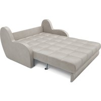 Диван Мебель-АРС Аккордеон Барон НПБ 140x200 (бархат бежевый Star Velvet 6 Light Beige)