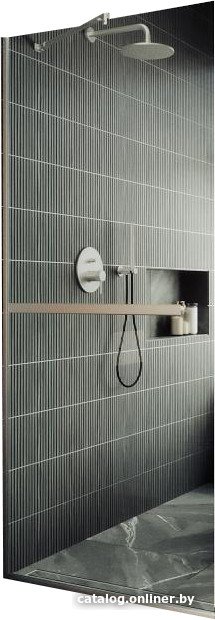 Душевая стенка MaybahGlass 195x119 MGD-714-5у (прозрачное стекло/хром матовый)