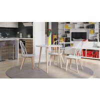 Кухонный стол LoftyHome Oak-60 VC4005-W (белый)