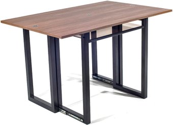 Стол-трансформер Aledar Slider 115x40-80x78 (дуб шерман коньяк коричневый H1344 ST32/черный муар)