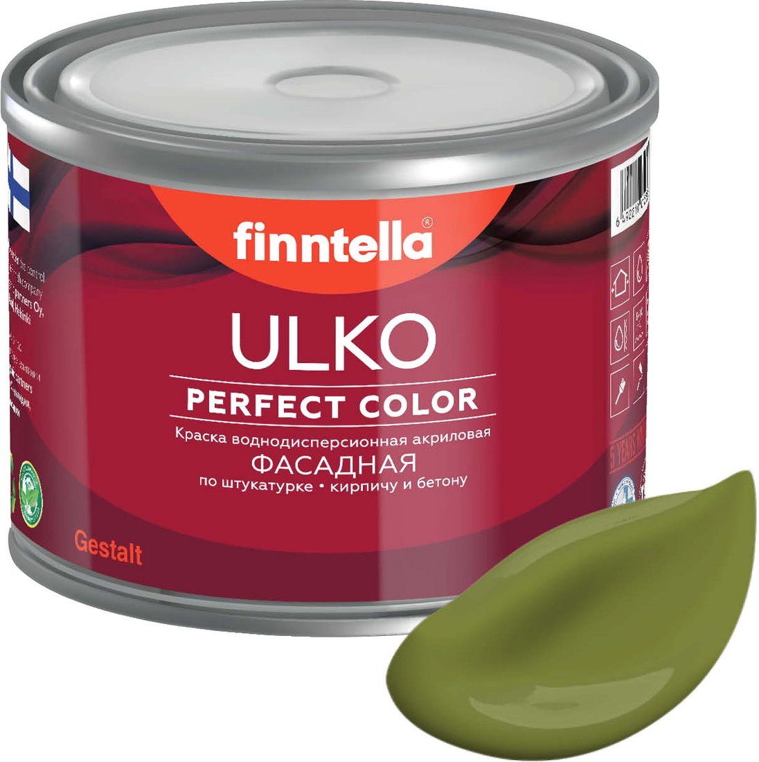 

Краска Finntella Ulko Ruoho F-05-1-3-FL030 2.7 л (зеленый хаки)