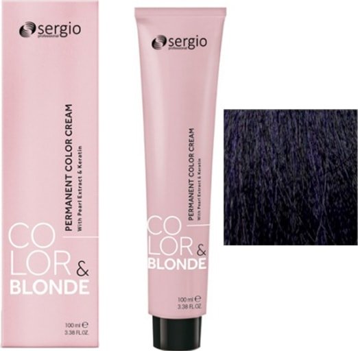 

Крем-краска для волос Sergio Professional Color&Blonde 4.22 коричневый бархатный ирис