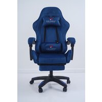 Игровое (геймерское) кресло Calviano 1584 (велюр, синий)