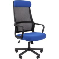 Офисное кресло CHAIRMAN 590 (черный/синий)