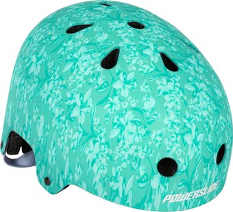 Cпортивный шлем Powerslide Pro Urban Floral L/XL 903284 (бирюзовый)
