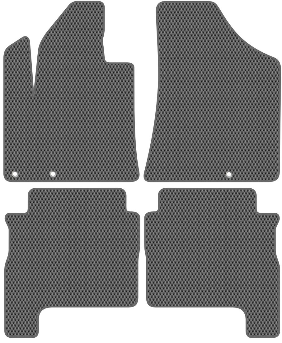 

Комплект ковриков для авто Alicosta Hyundai Santa Fe II (suv / CM) 2010 - 2012 (серый, ромб)