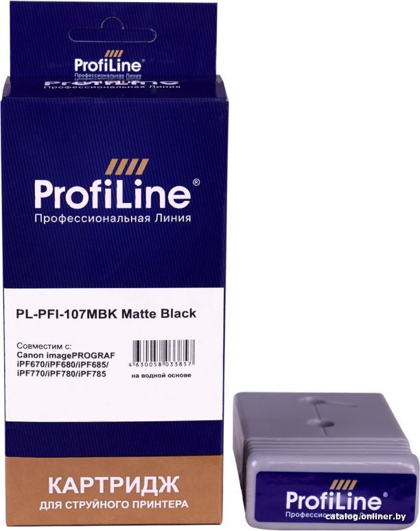 Картридж ProfiLine PL-PFI-107MBK (аналог Canon PFI-107MBK_MBK)