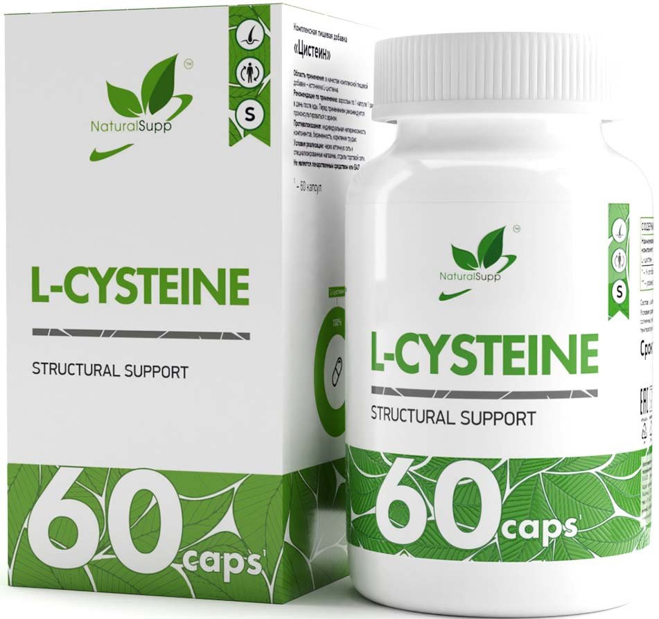 

Витамины, минералы NaturalSupp Л-цистеин (L-Cysteine), 60 капсул