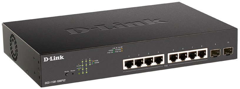 

Управляемый коммутатор 2-го уровня D-Link DGS-1100-10MPV2/A3A