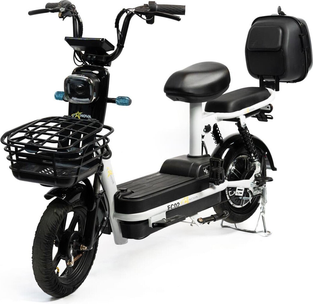 

Электроскутер NOVA EC02 (графит, с кофром, без цепи)