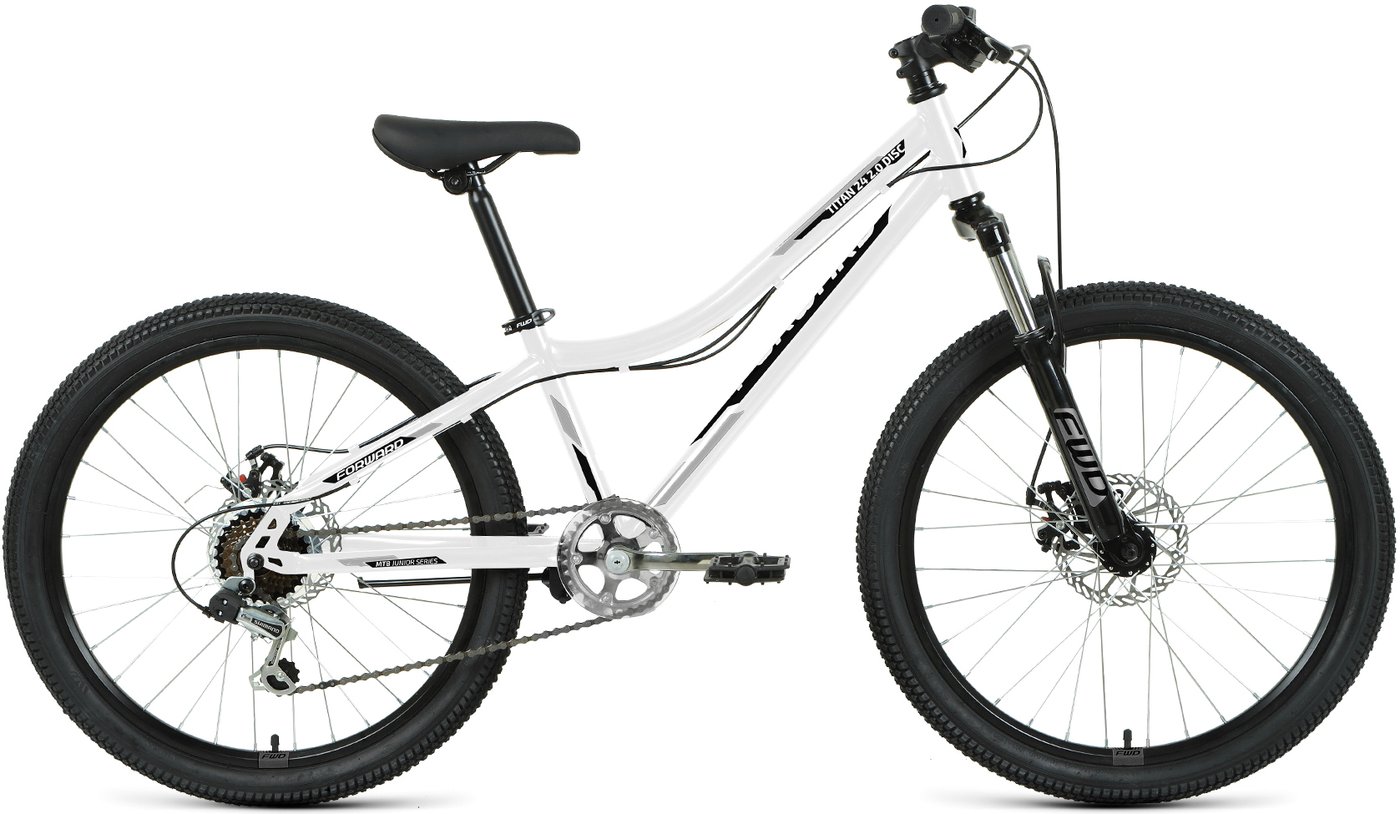 

Велосипед Forward Titan 24 2.0 D 2022 (белый/черный)