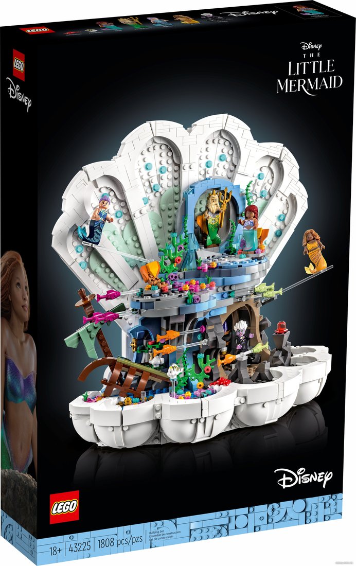 Конструктор LEGO Disney 43225 Королевская ракушка Русалочки