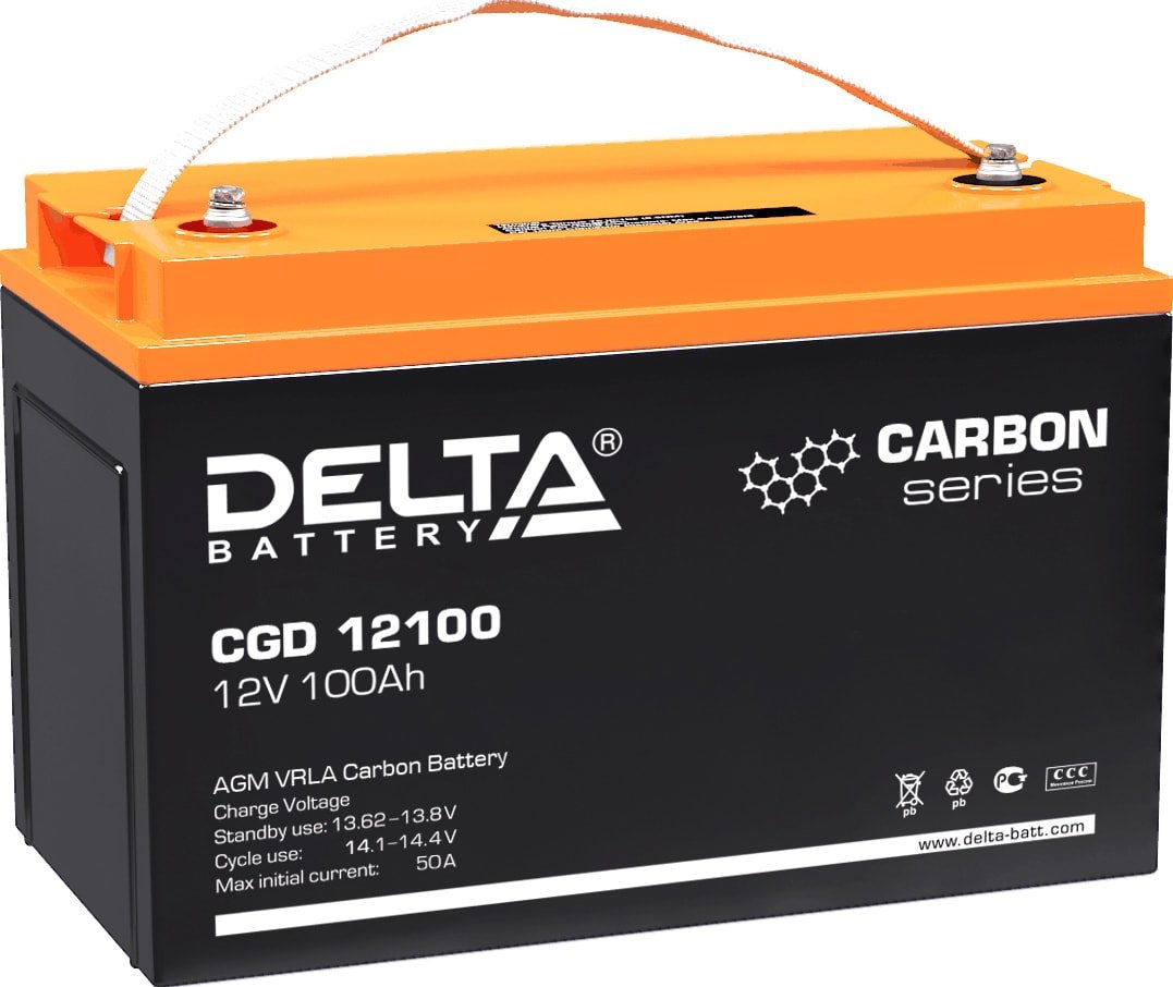 

Аккумулятор для ИБП Delta CGD 12100 (12В/100 А·ч)