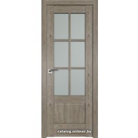 Межкомнатная дверь ProfilDoors 103XN R 80x200 (каштан темный, стекло матовое)