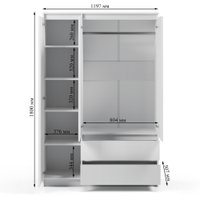 Шкаф распашной Soma ШК-3 (белый)