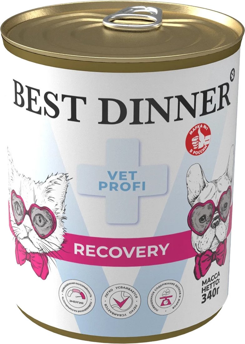 

Консервированный корм для собак Best Dinner Vet Profi Recovery (340 г)