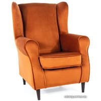 Интерьерное кресло Signal Baron Velvet Bluvel 4215 (корица/венге)