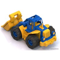 Трактор Нордпласт Трактор Богатырь с грейдером 99 (синий/желтый)