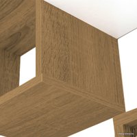 Полка Тэкс ПН-6 (белый/дуб натуральный)