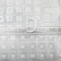 Шторка-занавеска для ванны Вилина Кристалл Peva. 3D квадраты 7179-10313-1 180x180 (прозрачный)