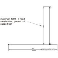 Душевая стенка Ambassador Walk-in 15031109 90