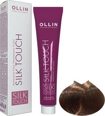 Крем-краска для волос Ollin Professional Silk Touch 8/71 светло-русый коричнево-пепельный