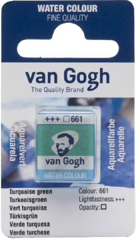 

Акварельная краска Van Gogh 661 20866611 (бирюзовый зеленый, кювета)