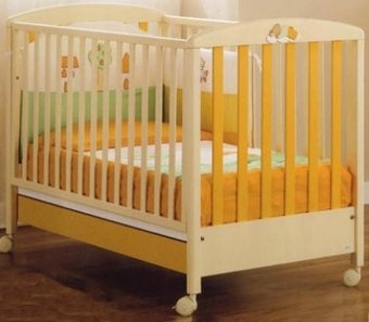 Классическая детская кроватка Mibb Nuvoletta (оранжевый)