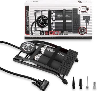 Насос ножной велосипедный Heyner PedalMax PRO (черный)