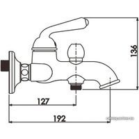 Смеситель Rose R0202H