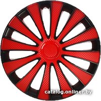 Набор колпаков на диски АКС – авто GMK 16 58566 (бордовый/черный)