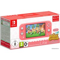 Игровая приставка Nintendo Switch Lite (розовый + Animal Crossing: New Horizons)