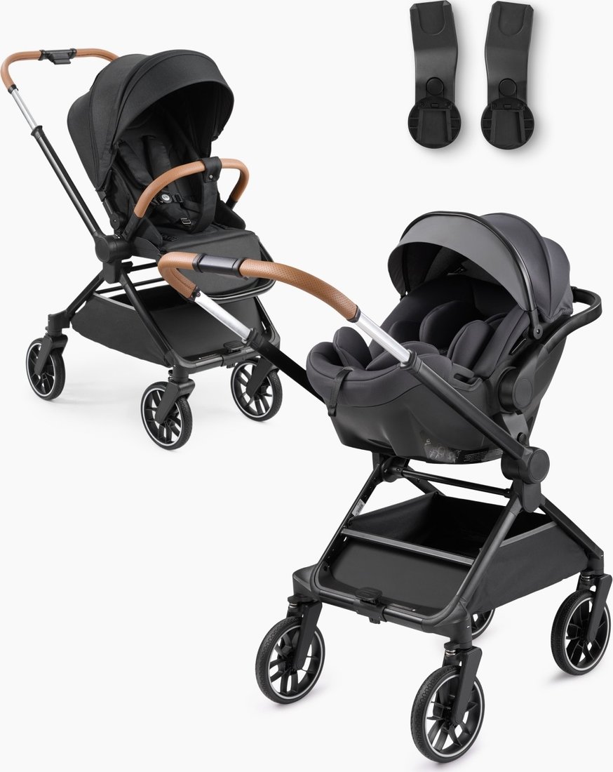 

Универсальная коляска Happy Baby Celine 2 в 1 с перекидной ручкой и автокреслом (black)