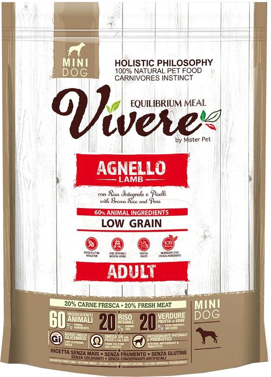 Сухой корм для собак Vivere Mini Adult Lamb 3 кг