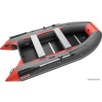 Моторно-гребная лодка Roger Boat Hunter Keel 3500 (малокилевая, графит/красный)