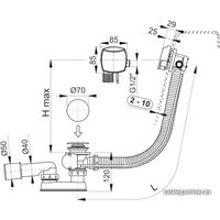 Сифон Alcaplast A564CRM1-100