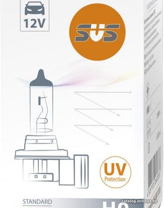 Галогенная лампа SVS HB3 12V 60W P20d Standard +30% 1шт