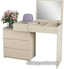 Туалетный столик с зеркалом MFMaster Нуар-6 (дуб молочный)