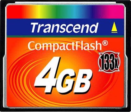 

Карта памяти Transcend 133x CompactFlash 4 Гб (TS4GCF133)