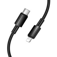 Кабель Hoco X119 USB Type-C - Lightning (1 м, черный)
