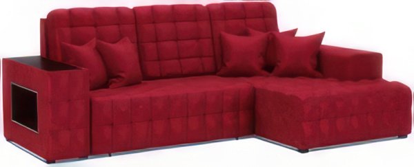 

Угловой диван Мебель-АРС Мадрид правый (бархат красный Star Velvet 3 Dark Red)
