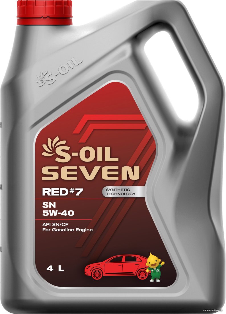 Моторное масло S-OIL SEVEN RED #7 SN 5W-40 4л