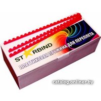 Пластиковая пружина для переплета Starbind A4 16 мм 100 шт (красный)