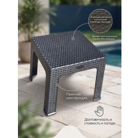 Садовый стол Mega-Plast Bistro (антрацит)