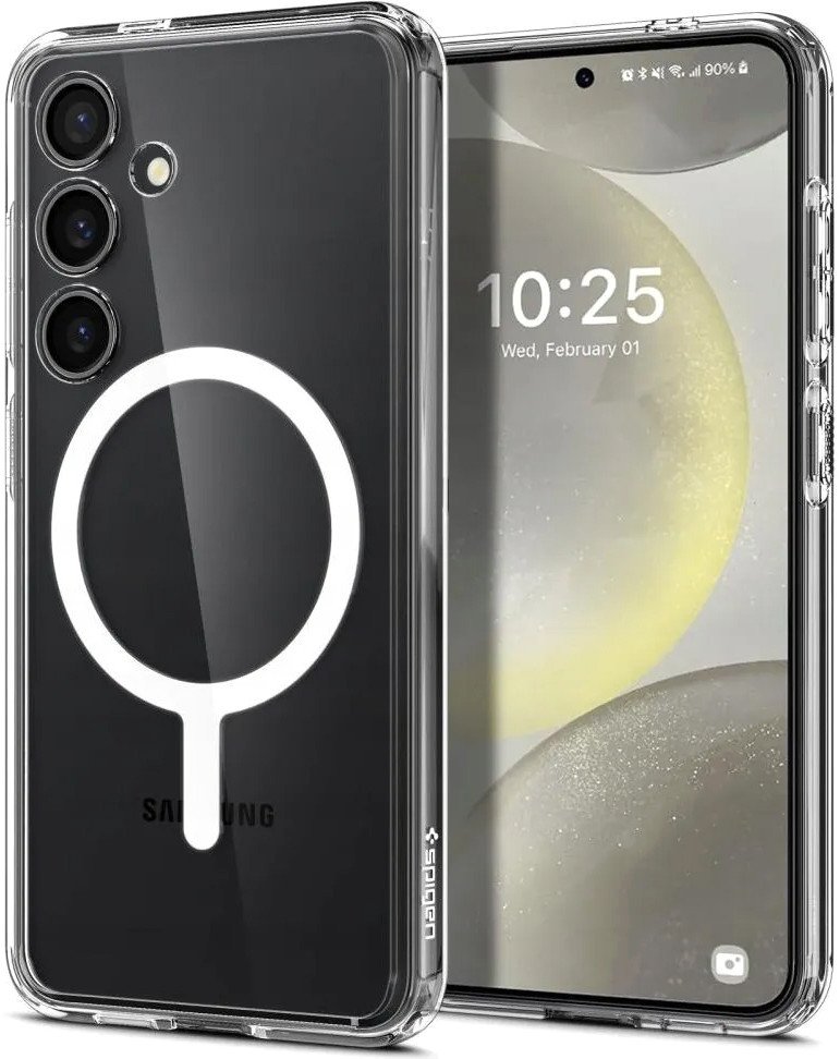 

Чехол для телефона Spigen Crystal Hybrid One Tap Ring Magsafe для Samsung Galaxy S24 ACS07223 (прозрачный)