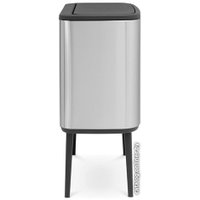 Система сортировки мусора Brabantia Bo Touch Bin 11+23 л (стальной матовый с защитой)