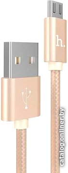 Кабель Hoco X2 microUSB (1 м, золотистый)