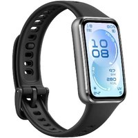 Фитнес-браслет Huawei Band 11 (черный алюминиевый корпус, с черным силиконовым ремешком, международная версия)