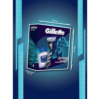 Подарочный набор Gillette с бритвой Gillette Mach 3 и лосьон после бритья 50 мл